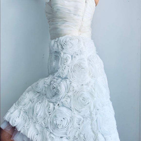 SOLD*White Cocktail Dress NWT ABS - Picture 8 of 10